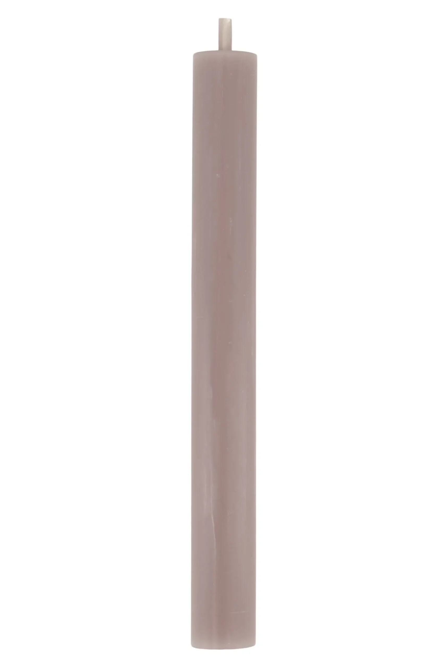 ZUSSS 4 rustieke kaarsen 20cm kleur warm grijs