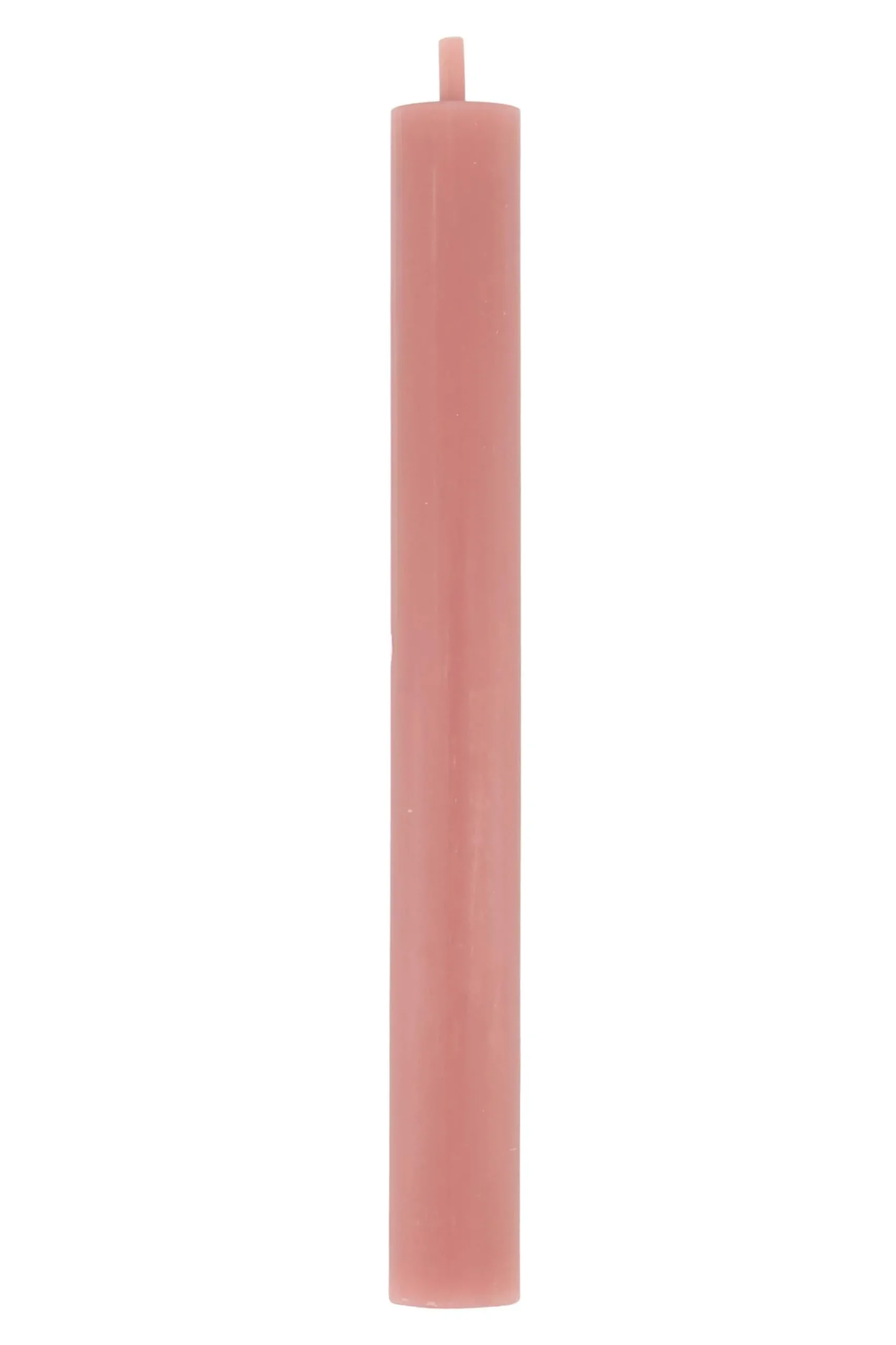 ZUSSS 4 rustieke kaarsen 20cm kleur roze rood