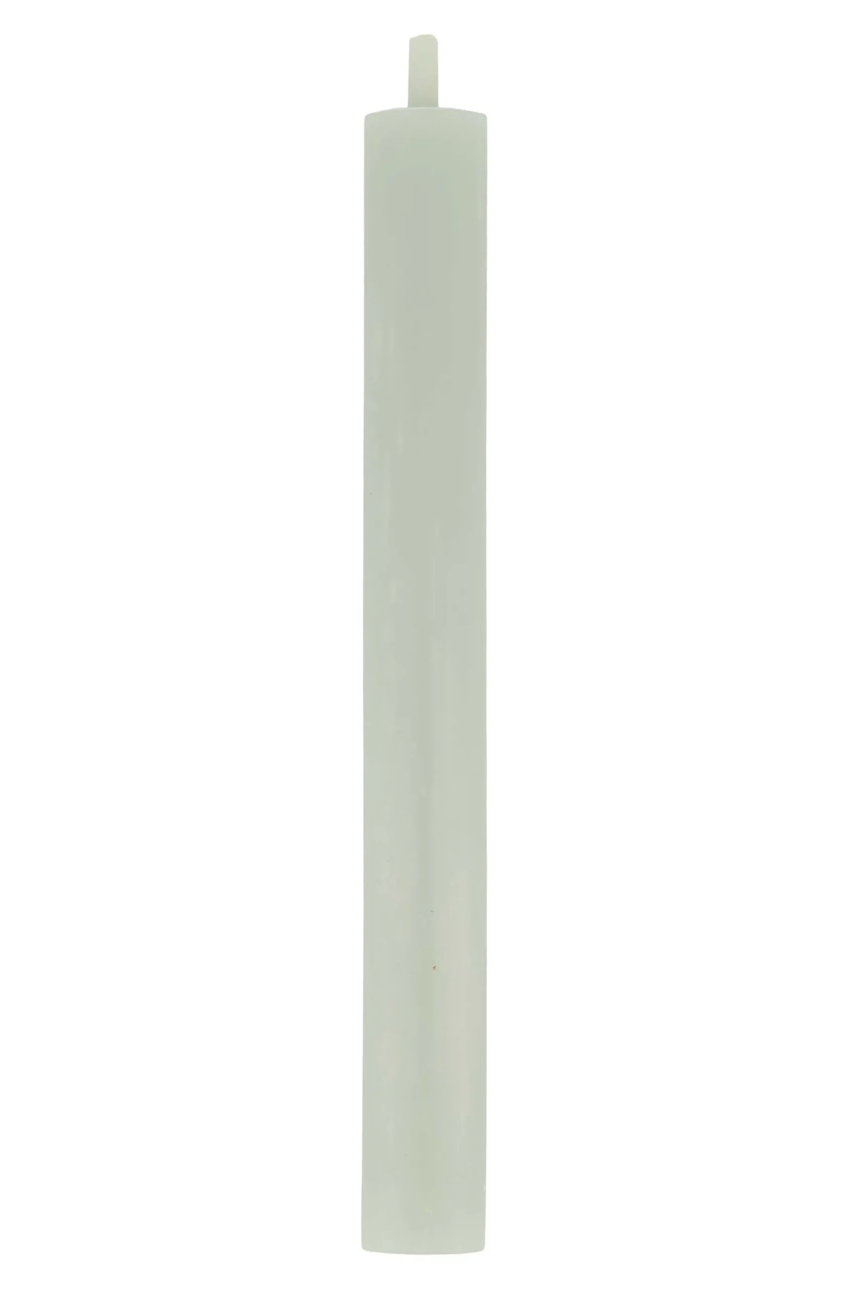 ZUSSS 4 rustieke kaarsjes 20 cm saliegroen