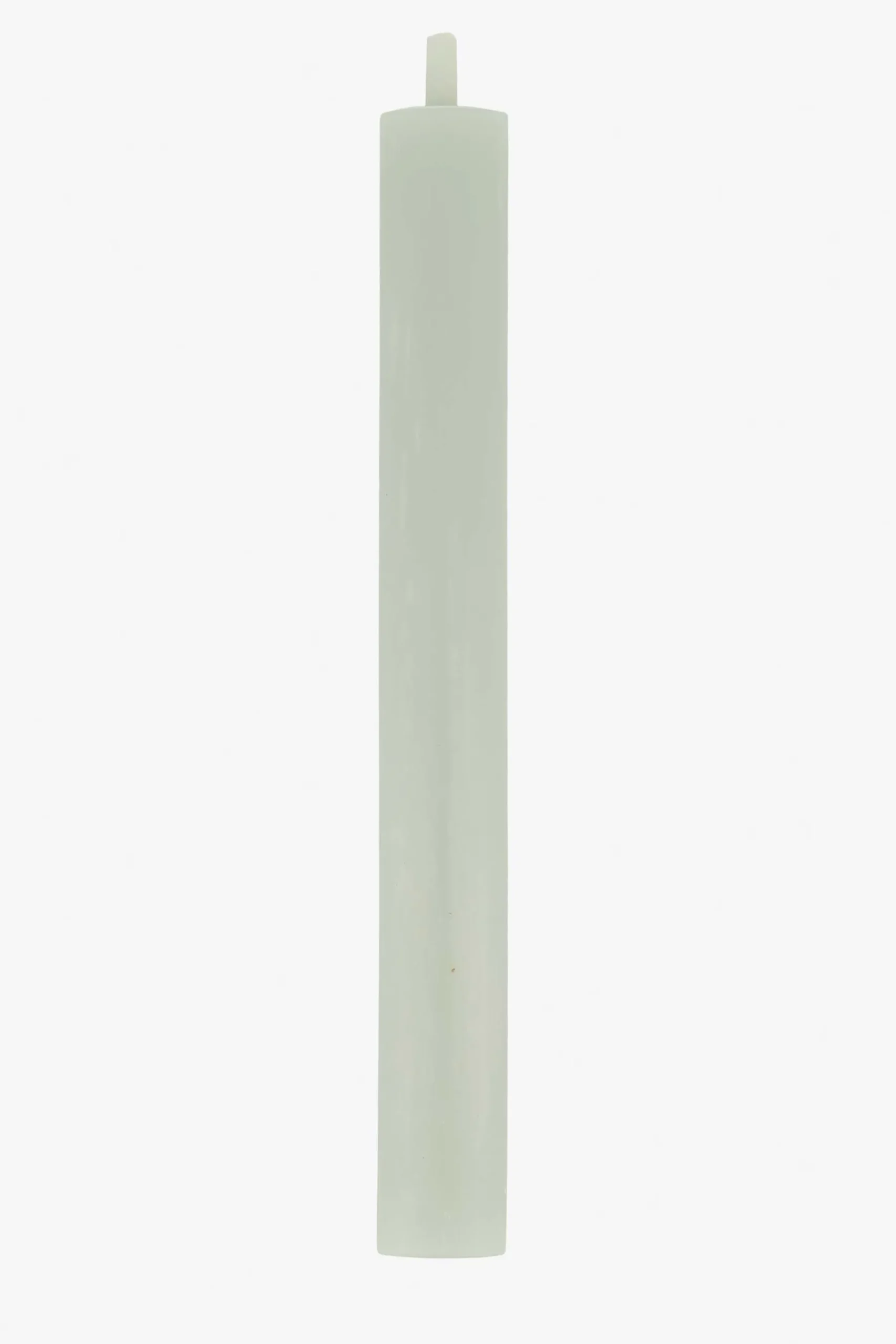 ZUSSS 4 rustieke kaarsjes 20 cm saliegroen