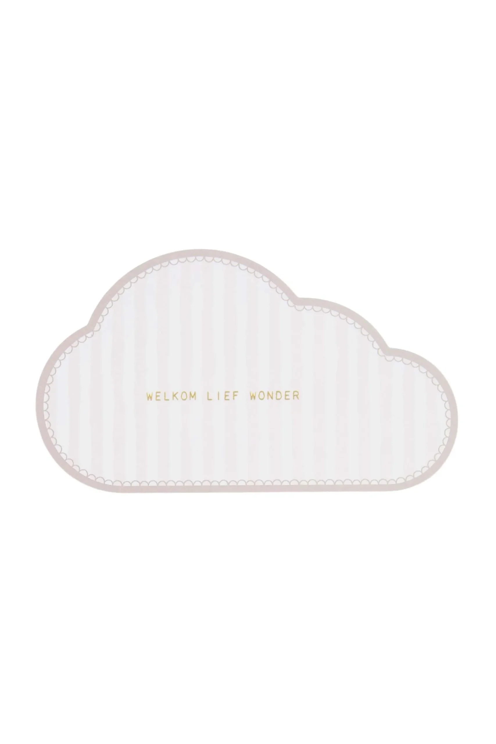 ZUSSS ansichtkaart wolk welkom
