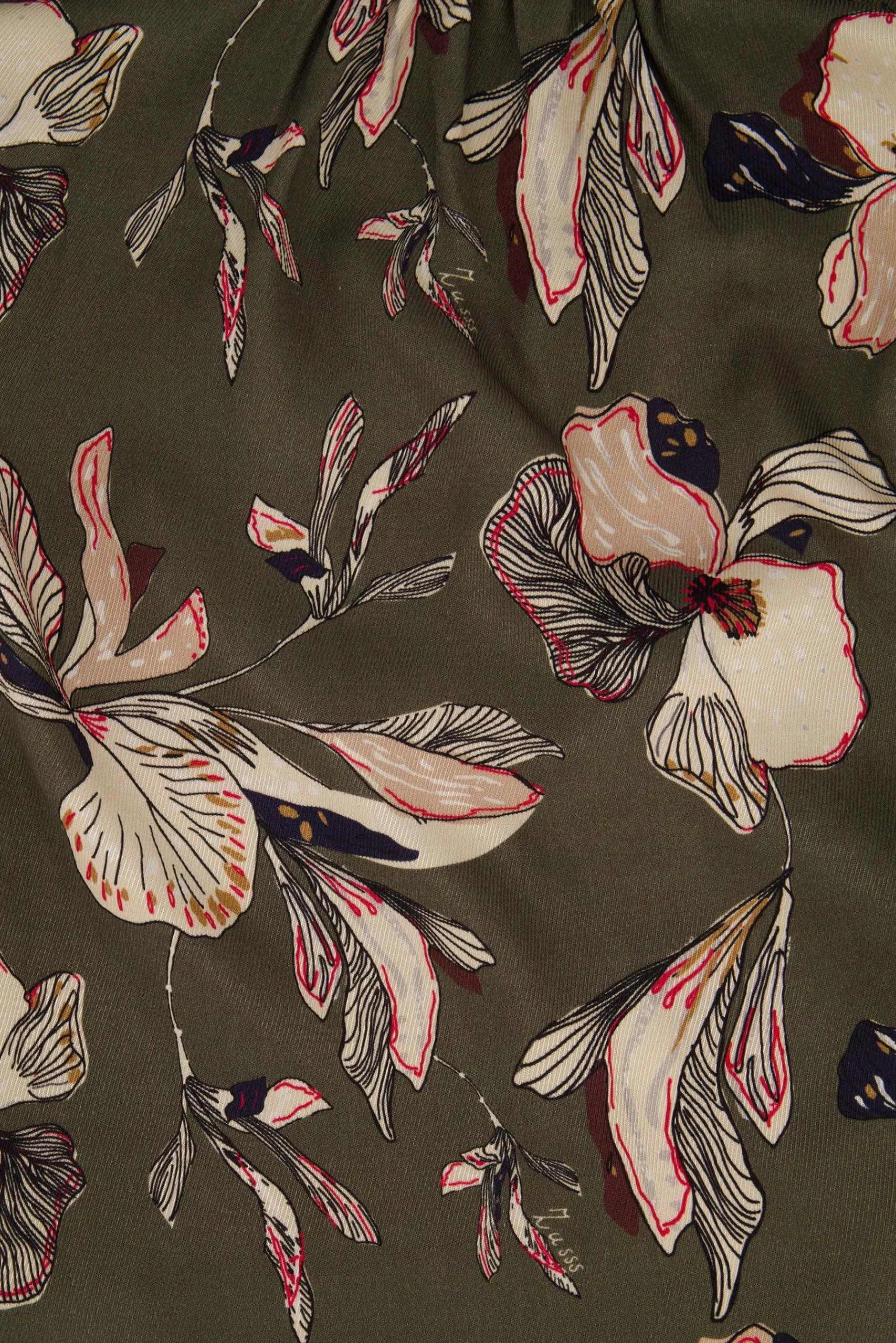 ZUSSS blouse met iris bloemen print