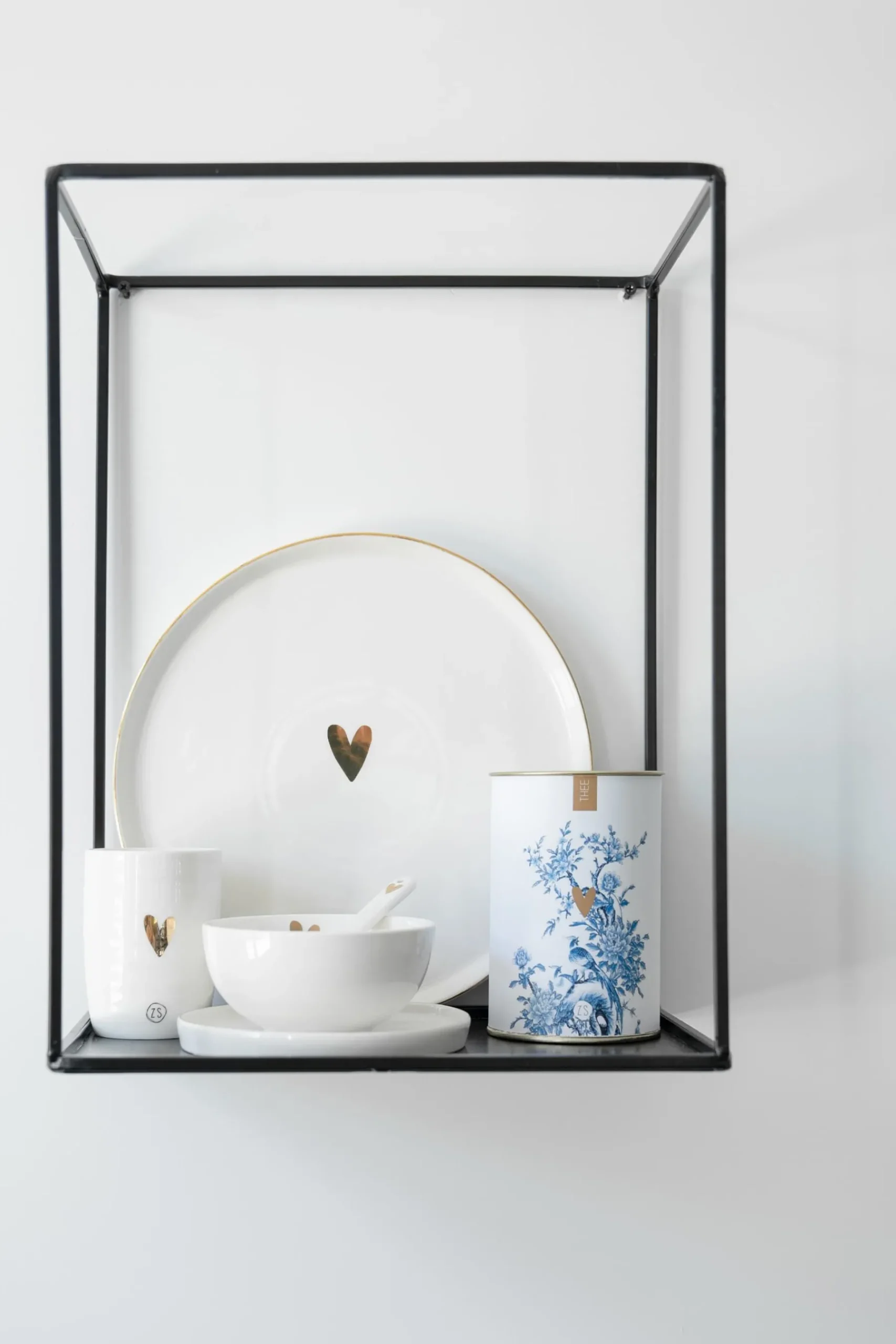 ZUSSS dinerbord hartje wit