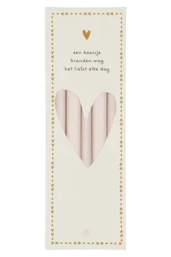 ZUSSS doosje met 10 smalle kaarsjes 17cm off white