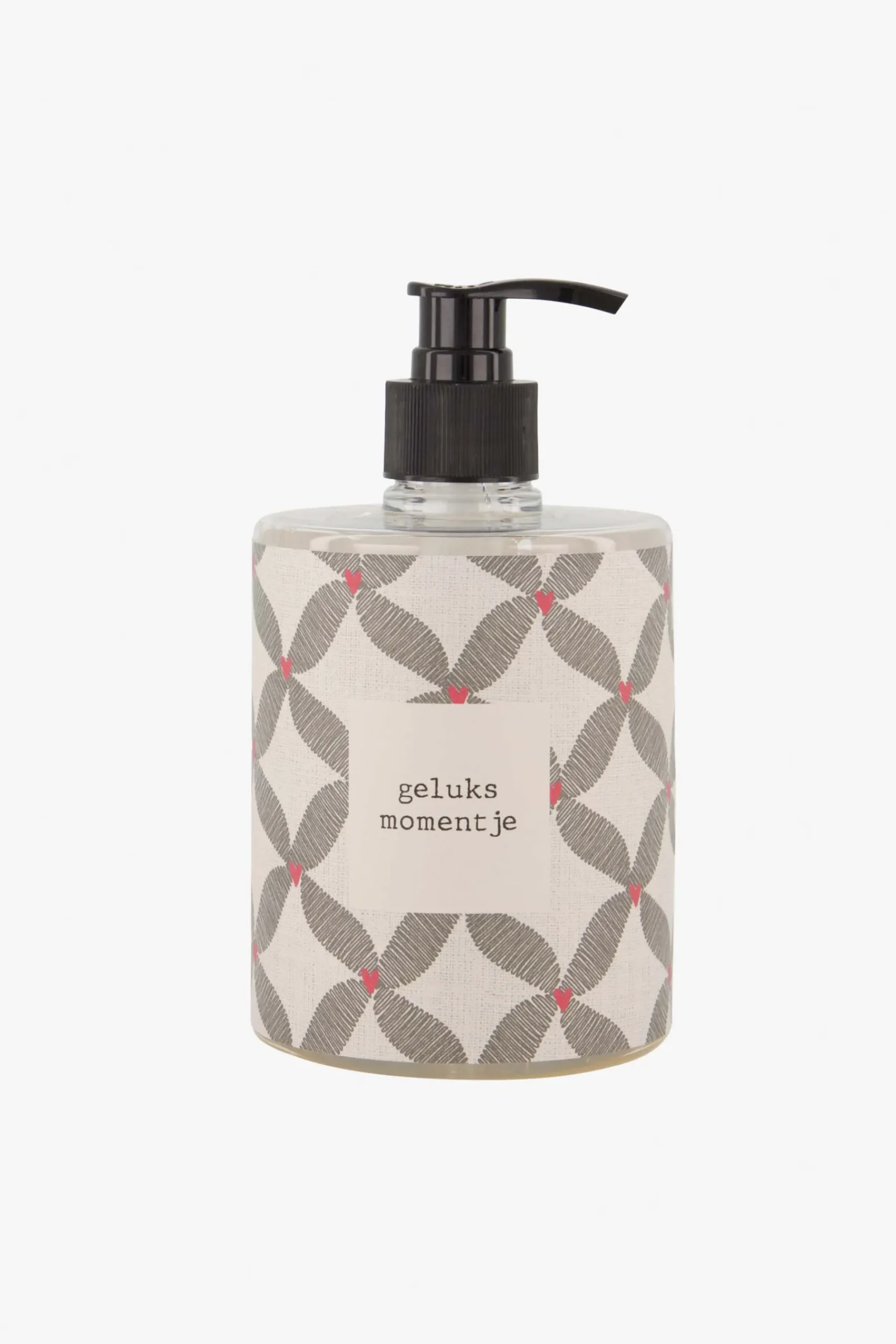 ZUSSS handzeep 500ml geluksmomentje antracietgrijs/roze rood