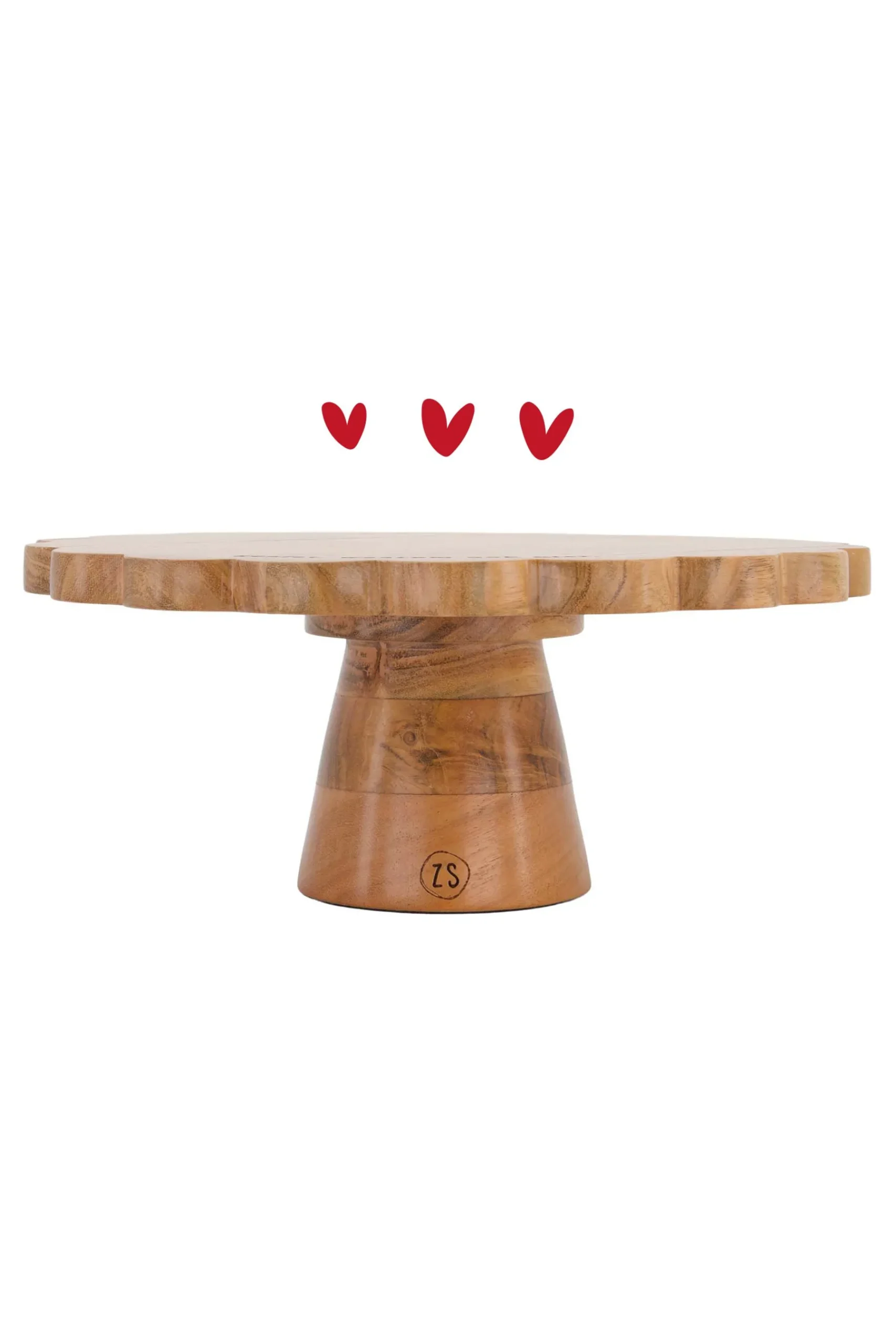 ZUSSS houten taartplateau
