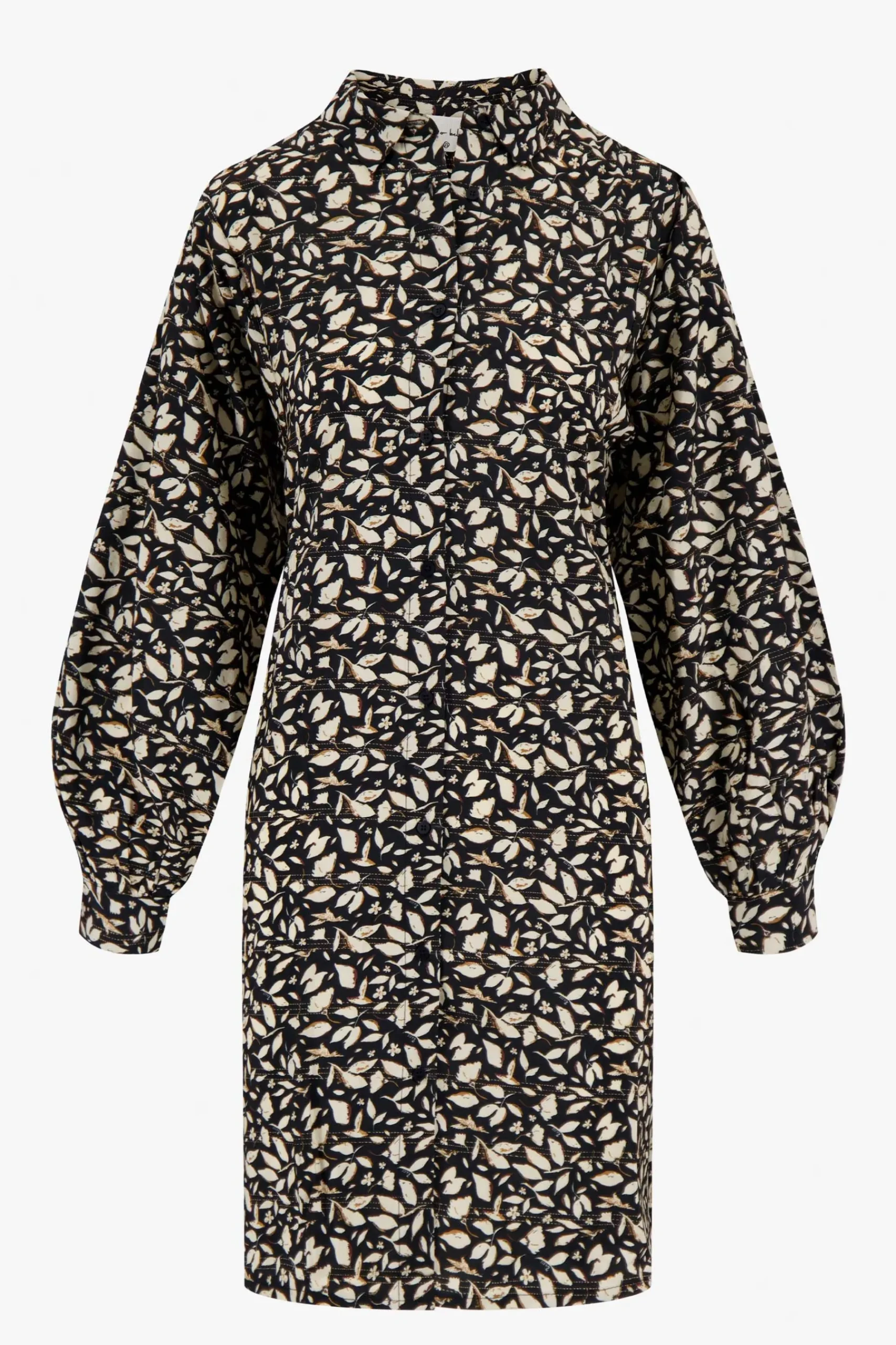 ZUSSS jurk blaadjes print