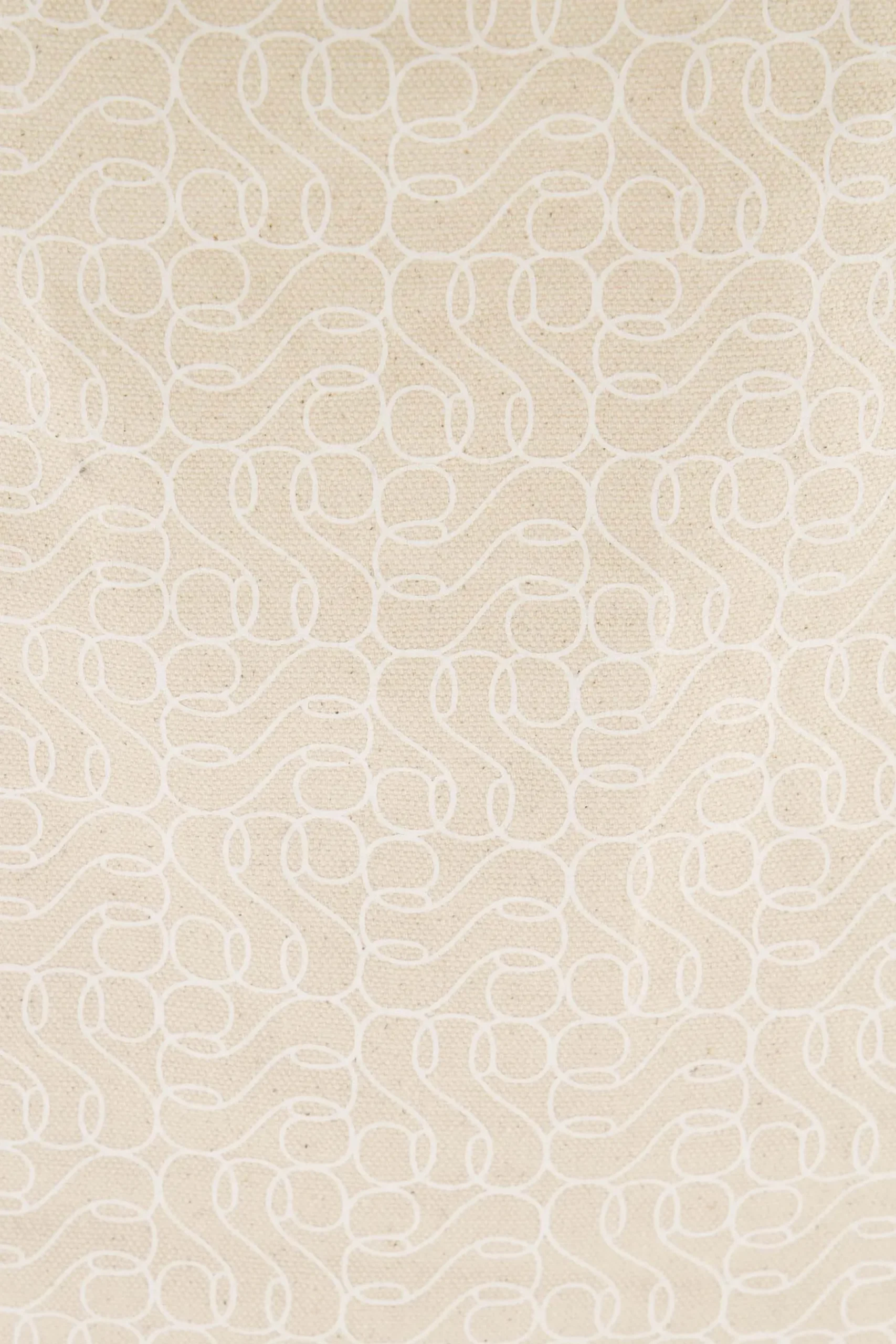 ZUSSS katoenen tas met logoprint zand/wit
