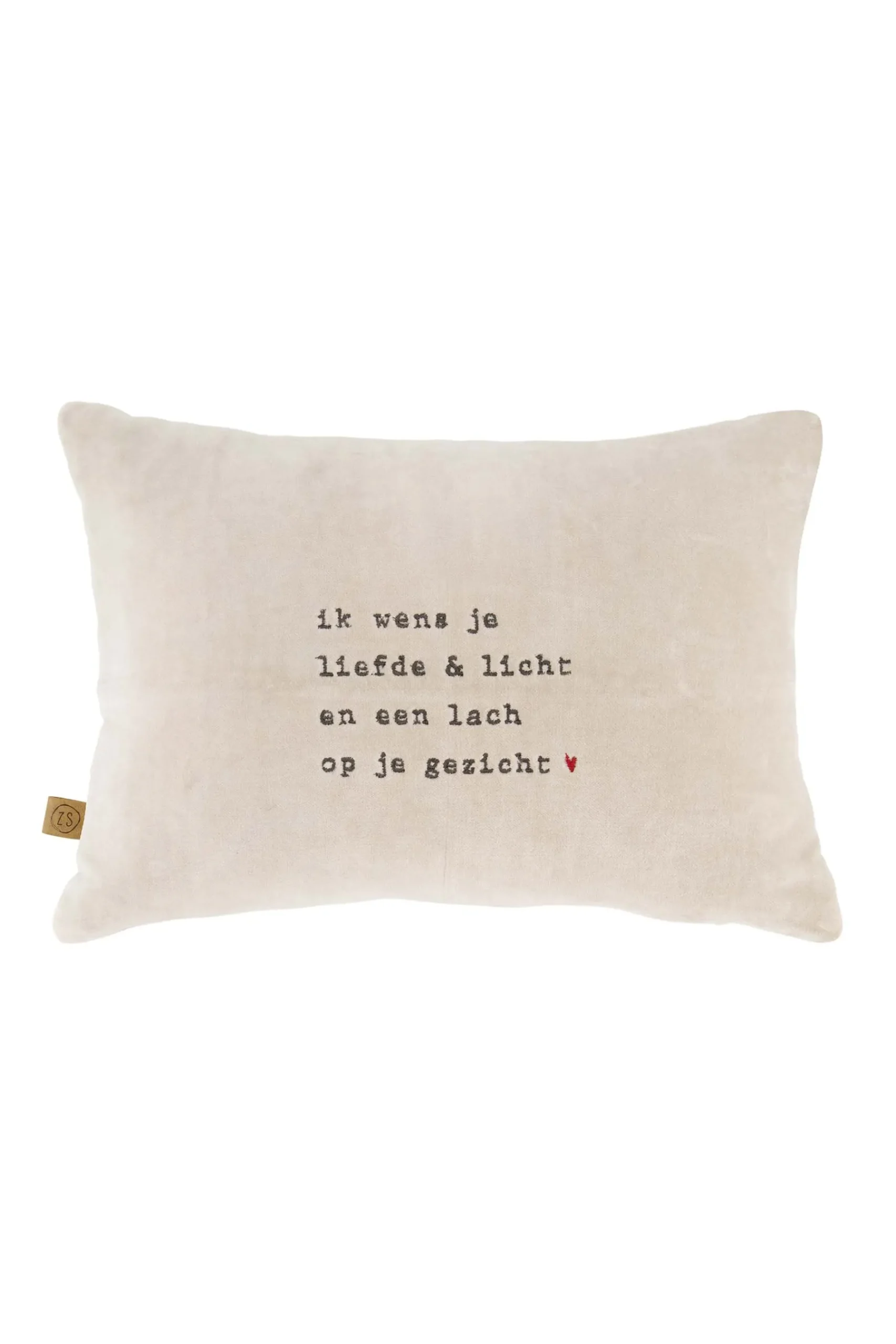 ZUSSS kussen liefde & licht ster 35x25cm