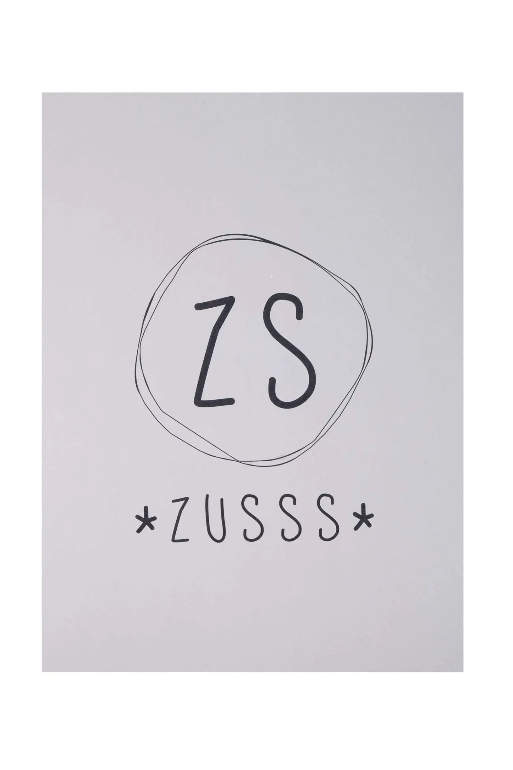 ZUSSS logoposter die glimlach staat je goed