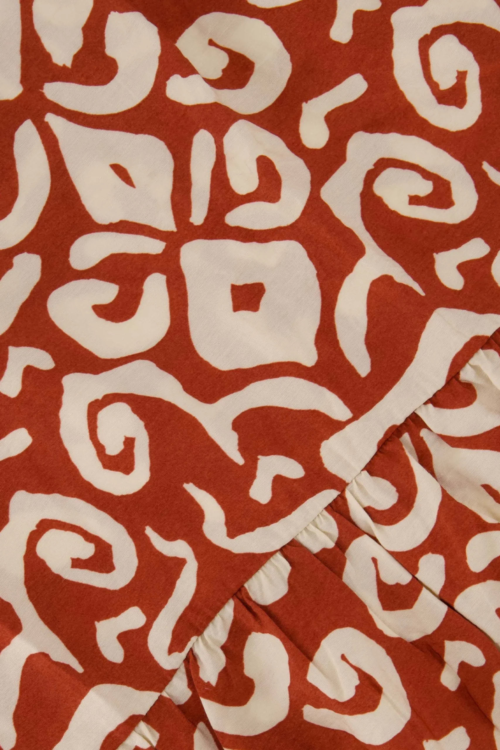 ZUSSS maxi jurk ornamentprint