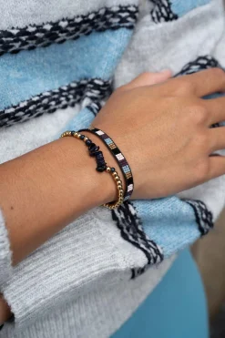 ZUSSS miyuki armbandje streepje color