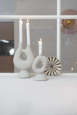 ZUSSS polystone kandelaar ornament M