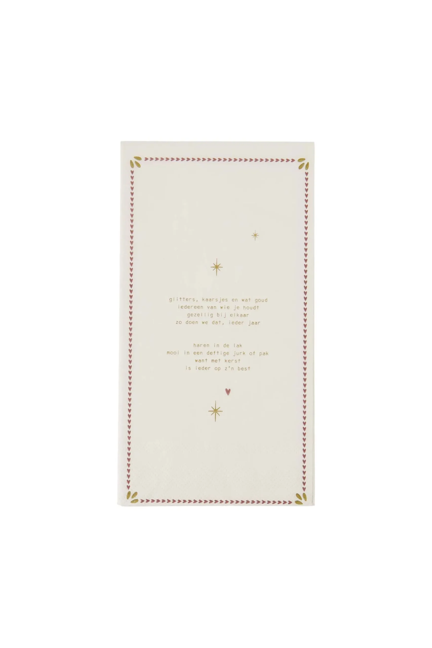 ZUSSS servetten gedicht/mistletoe 11x20cm