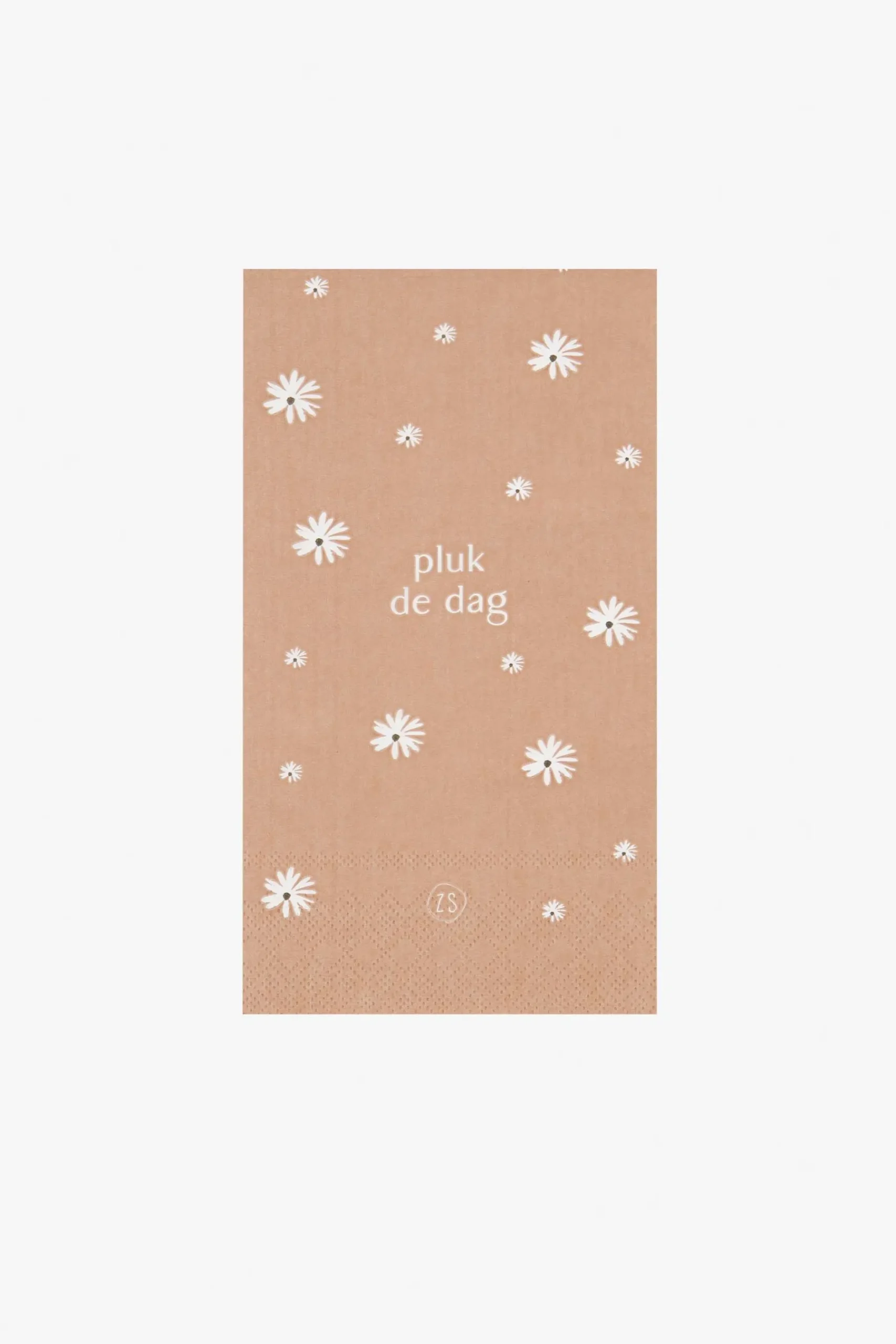 ZUSSS servetten pluk de dag 11x20cm terra roze