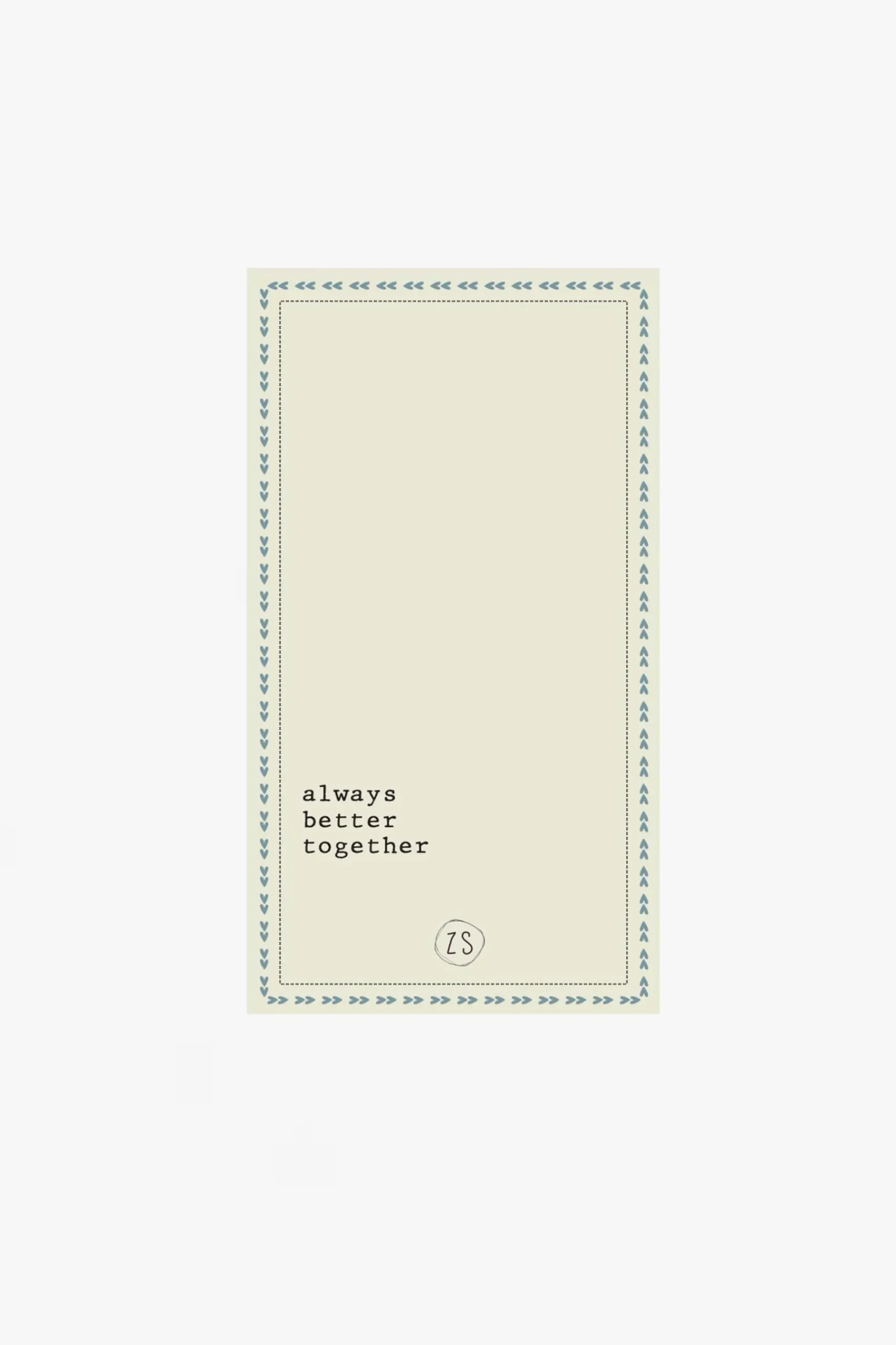 ZUSSS servetten rechthoek 11x20cm always better together