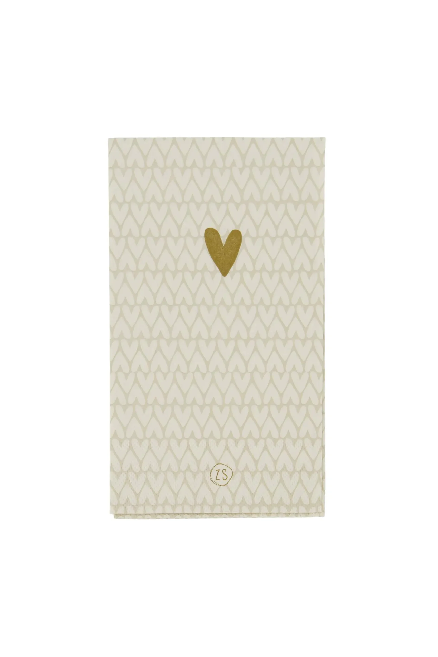 ZUSSS servetten rechthoek 11x20cm hartjes