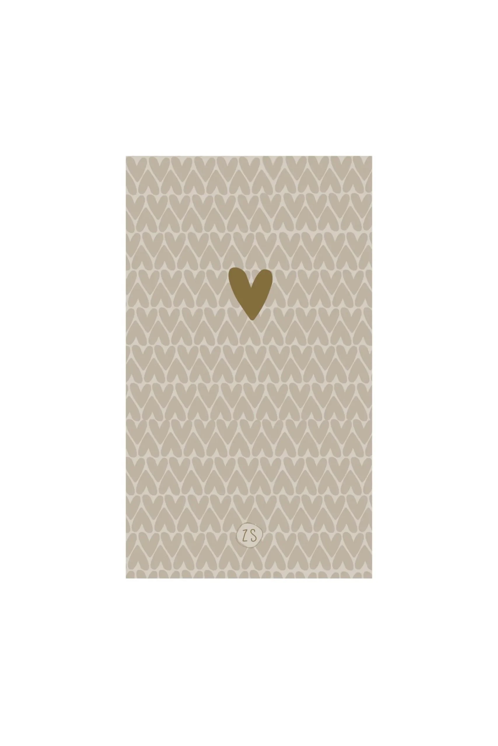 ZUSSS servetten rechthoek 11x20cm hartjes