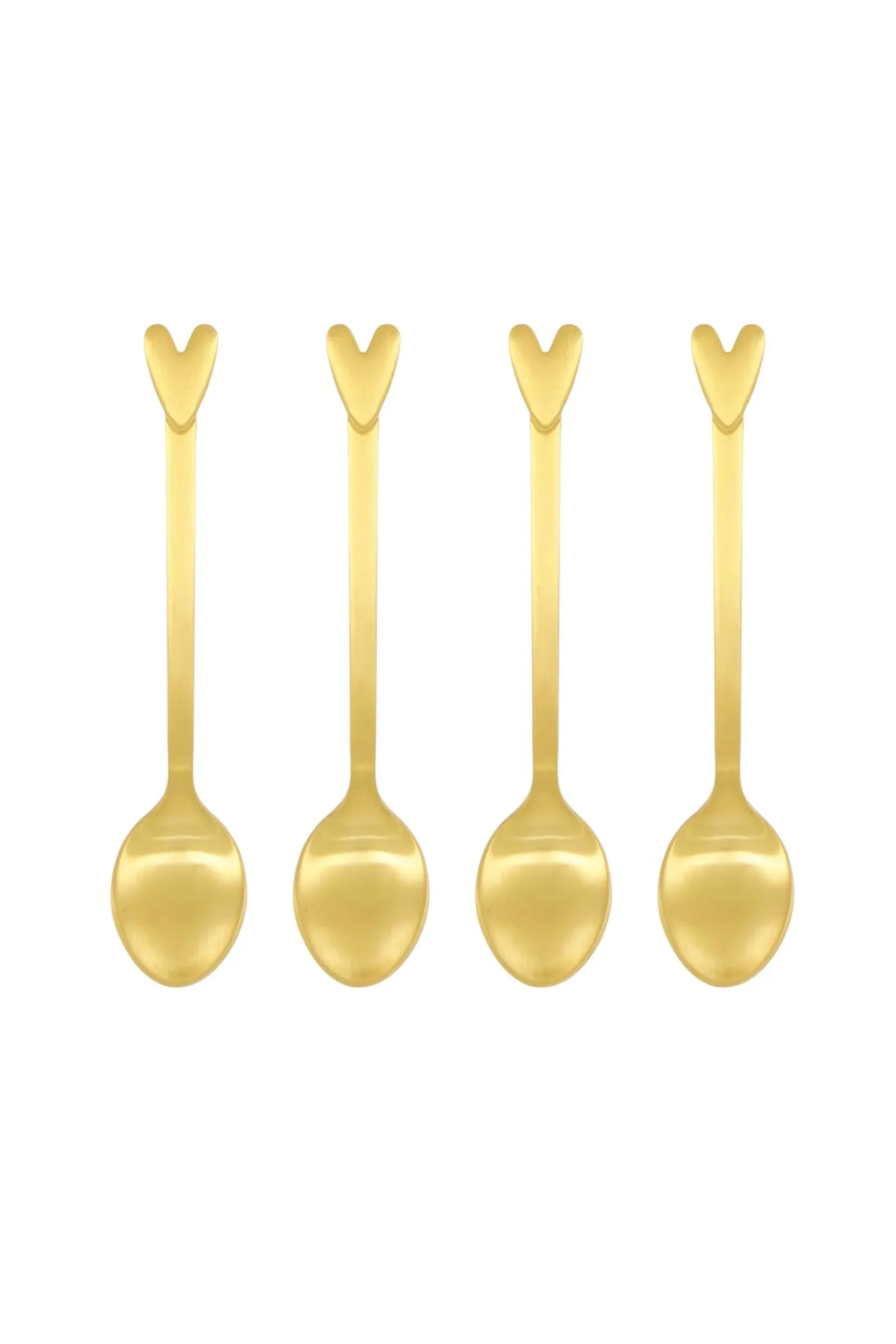 ZUSSS set van 4 lepeltjes hartje