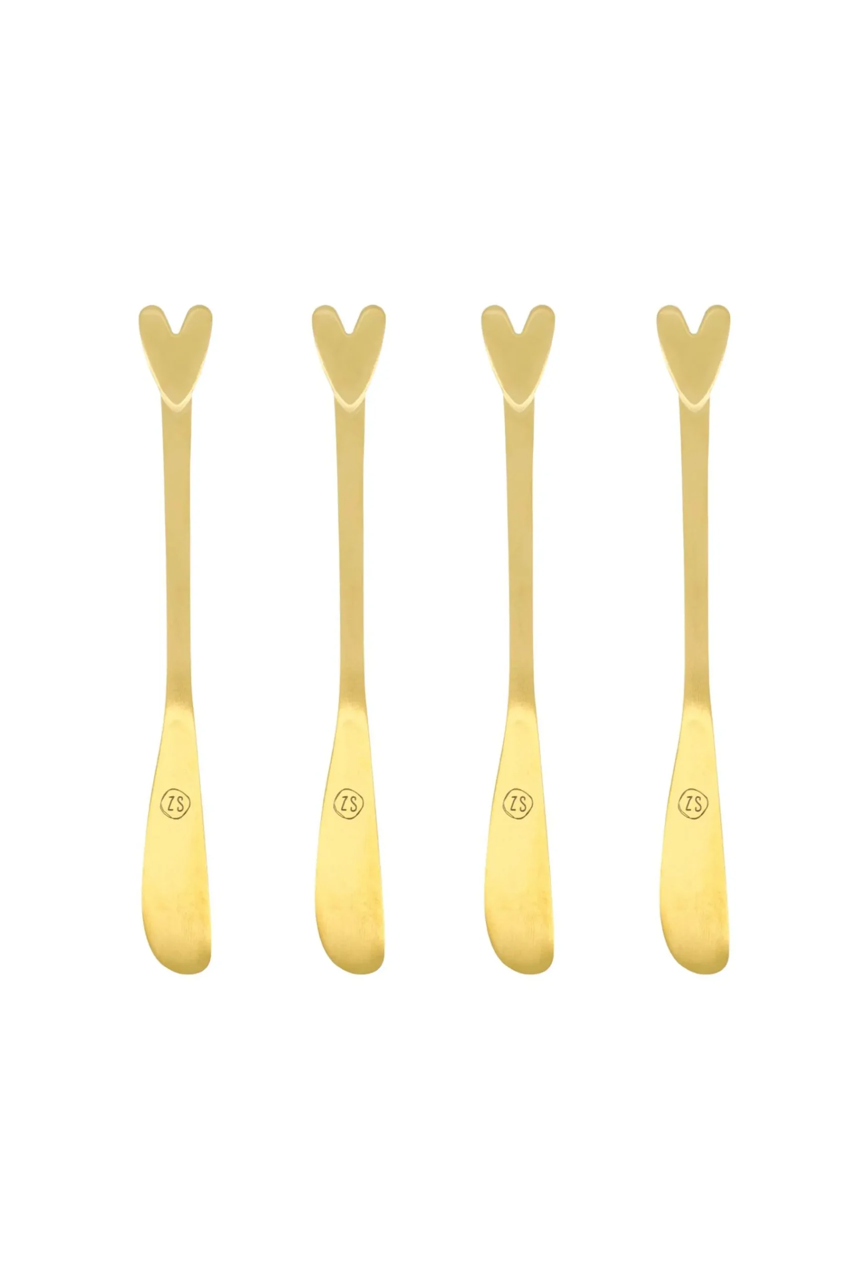ZUSSS set van 4 mesjes hartje