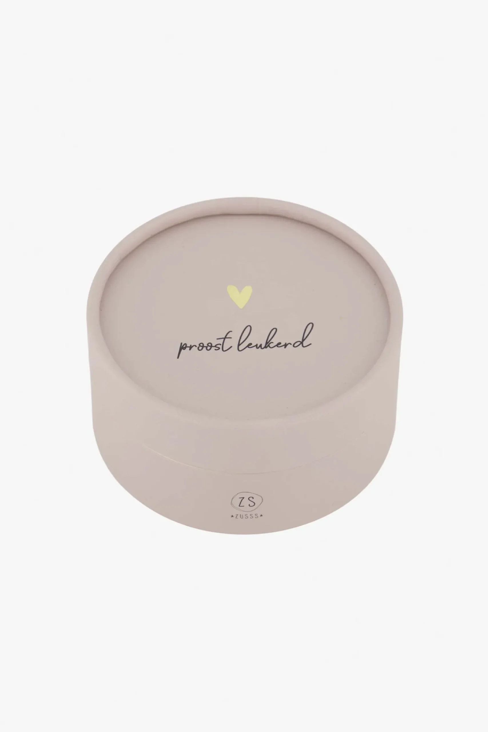 ZUSSS Set van 6 onderzetters rond zand/antracietgrijs/terra roze