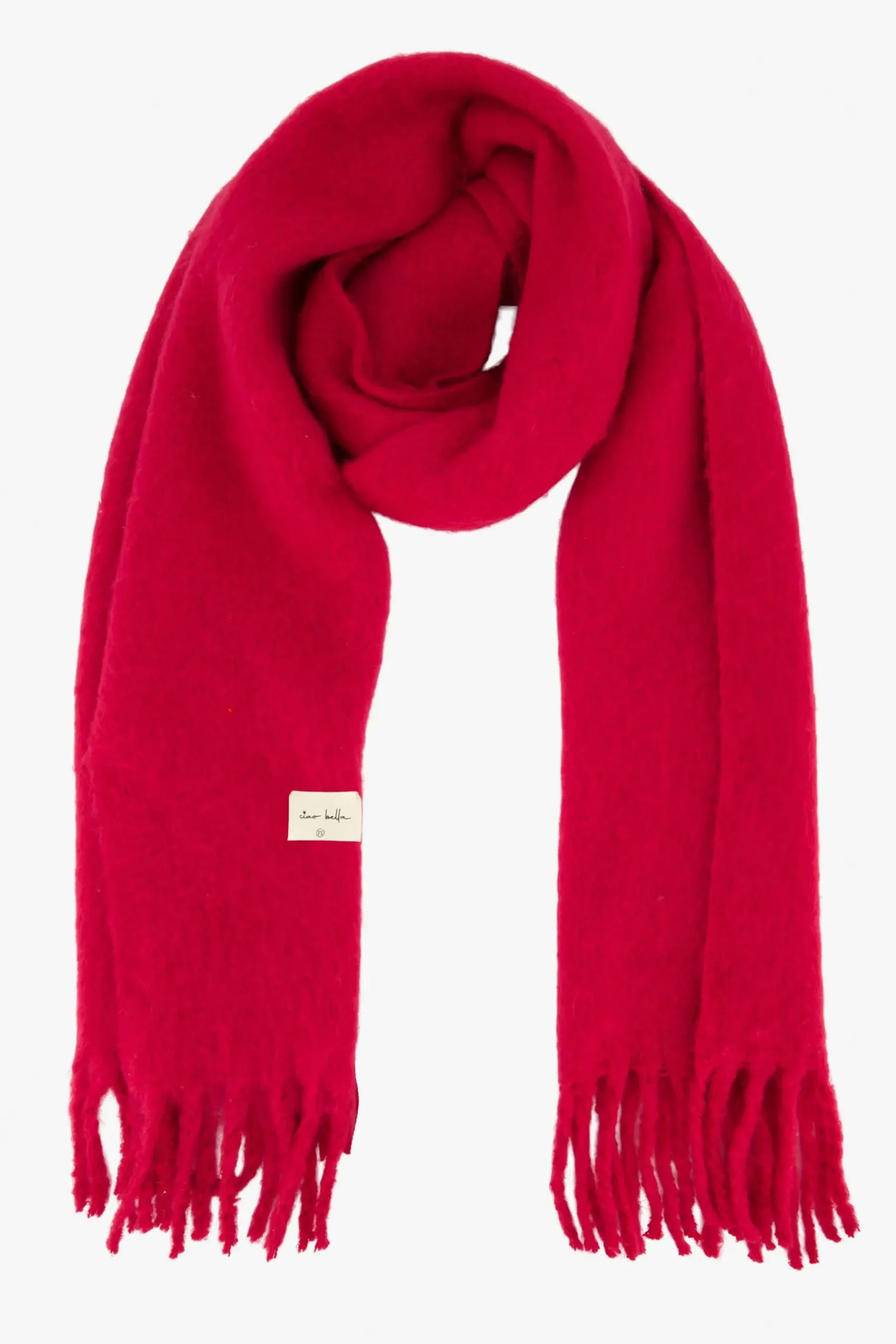 ZUSSS sjaal roze rood