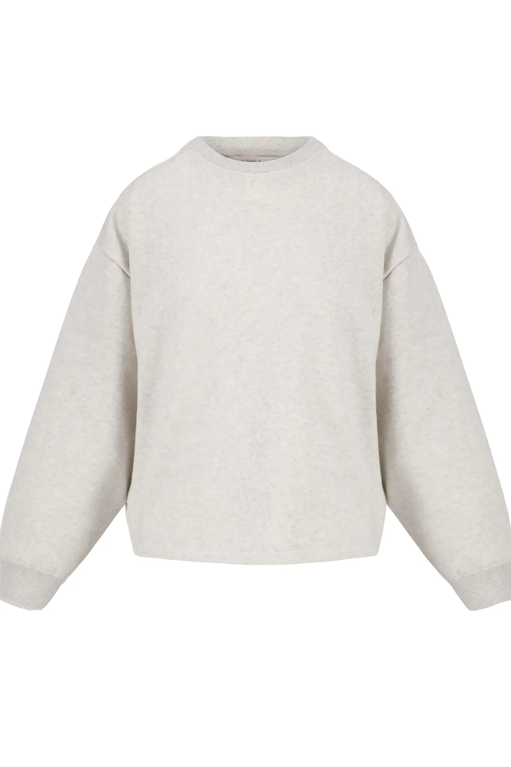 ZUSSS sweater met tekst grijs melee